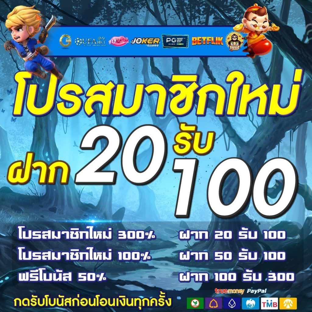 รวมโปรสล็อต ฝาก20รับ100 วอ เลท